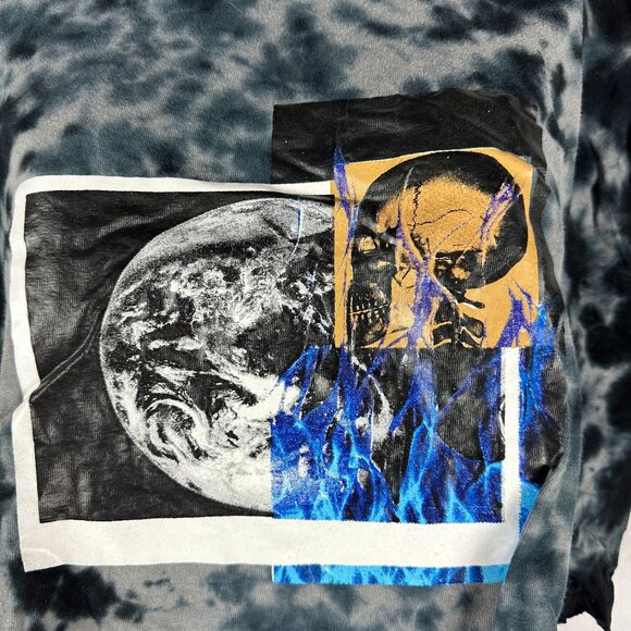 Original Gravity Graphic Tie-Dye Cropped T-Shirt Size S - Picture 2 of 4